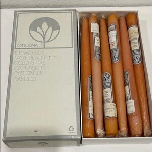 Vintage Y2K NIB 10โ Taper Candles by Carolina , dripless & Smokeless